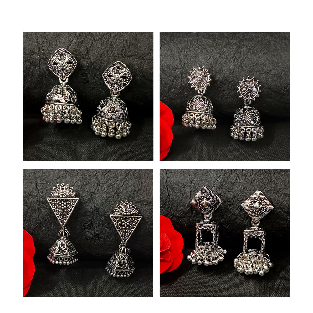 JewelMaze Set of 4 Earrings Combo