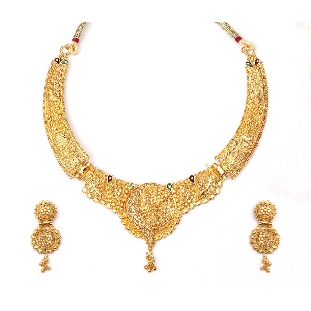 Bhavi Jewels Forming Look Necklace Set