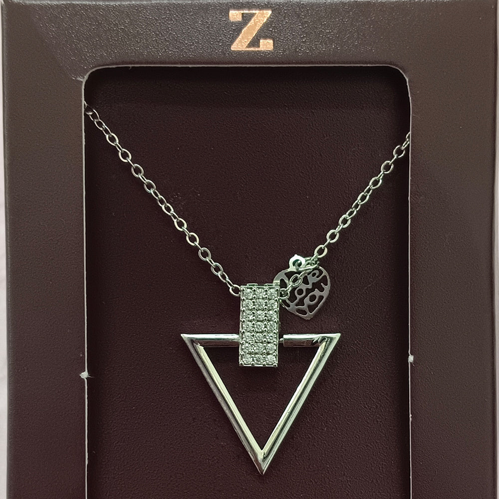 The Z Collection AD Diamond Chain Pendants Combo