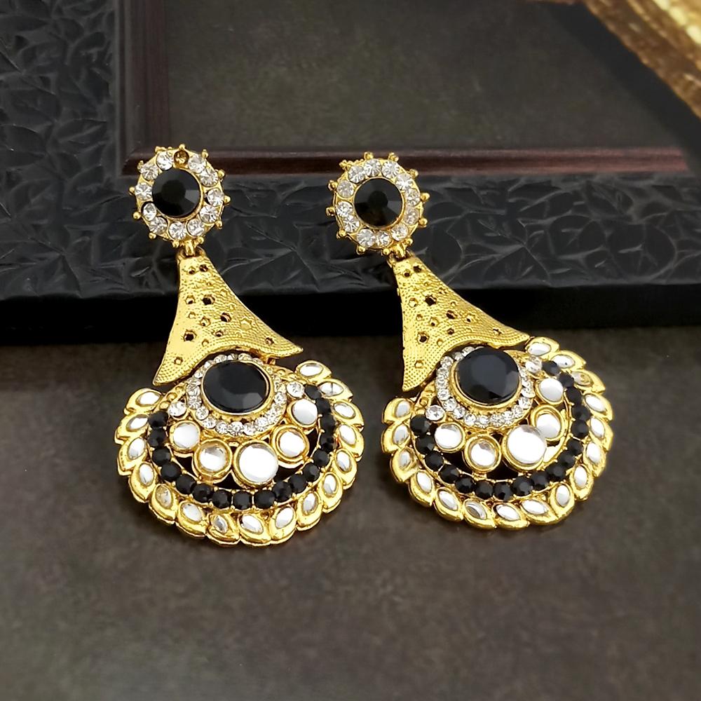 Gold plated kundan on sale earrings