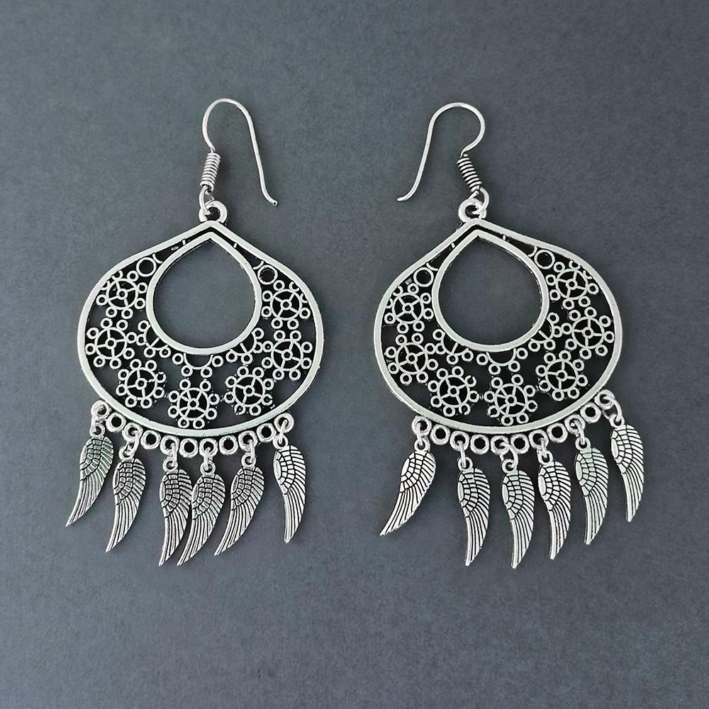 Bhavi Jewels Silver Plated Dangler Earrings