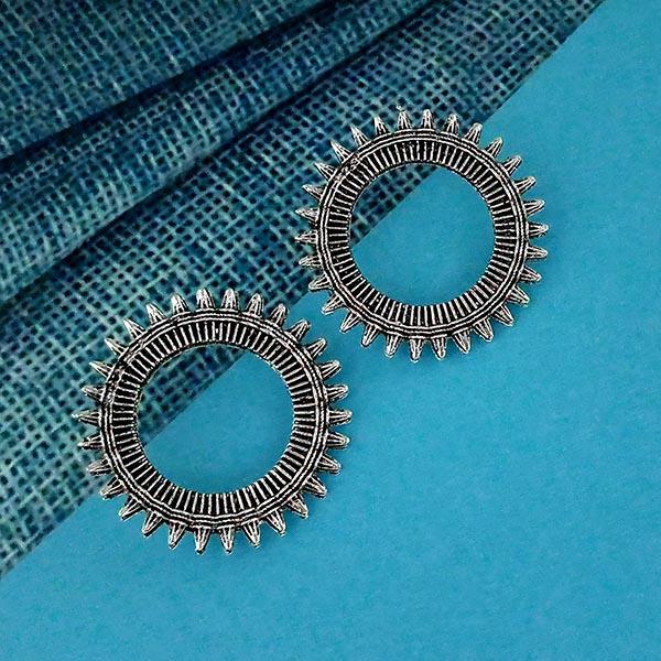 Oxidised shop ear studs