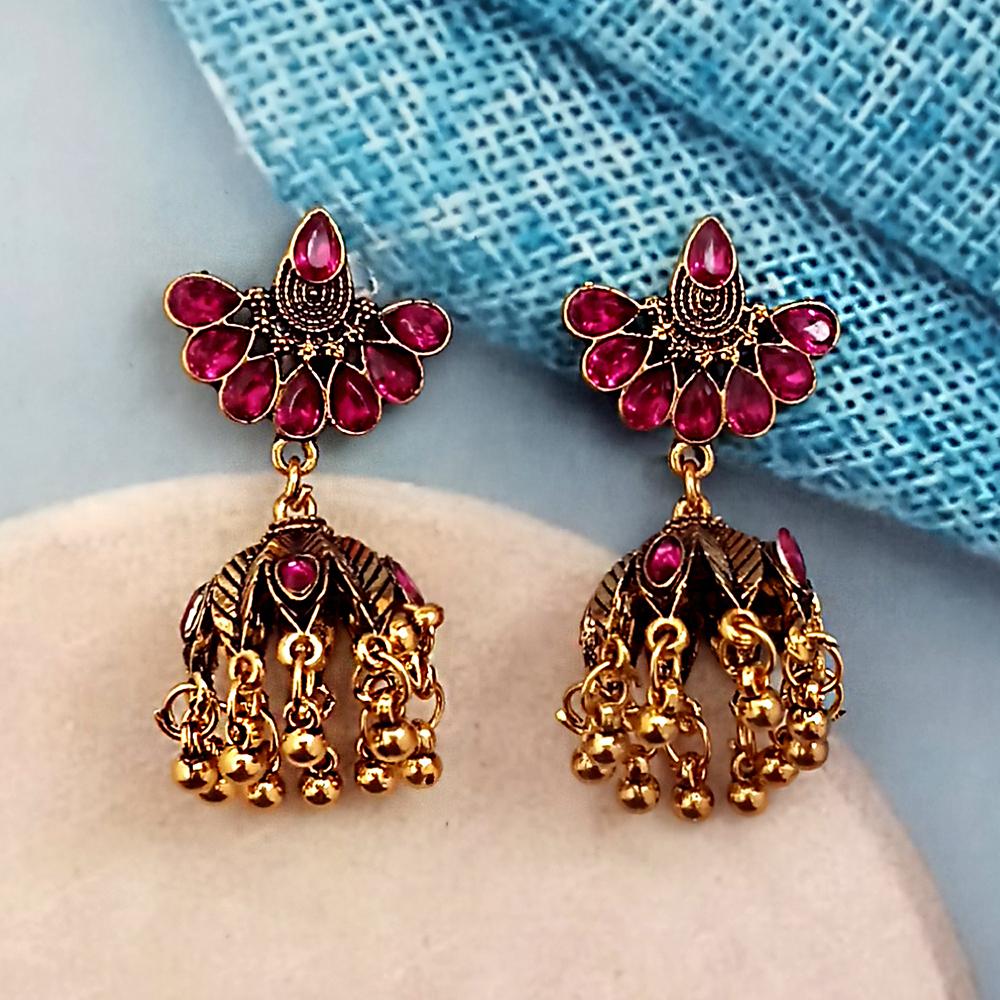 Purple jhumkas hot sale