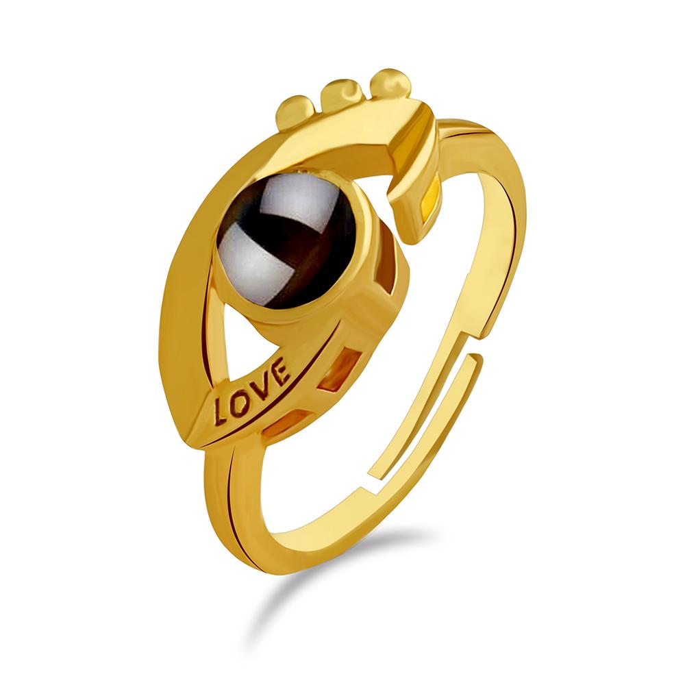 Urbana Gold Plated single Adjustable Ring Reflecting I love you In 100 Languages
-1506349B