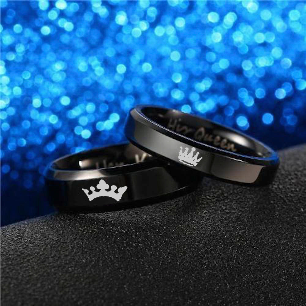 Urbana Her King His Queen Couple Ring Set