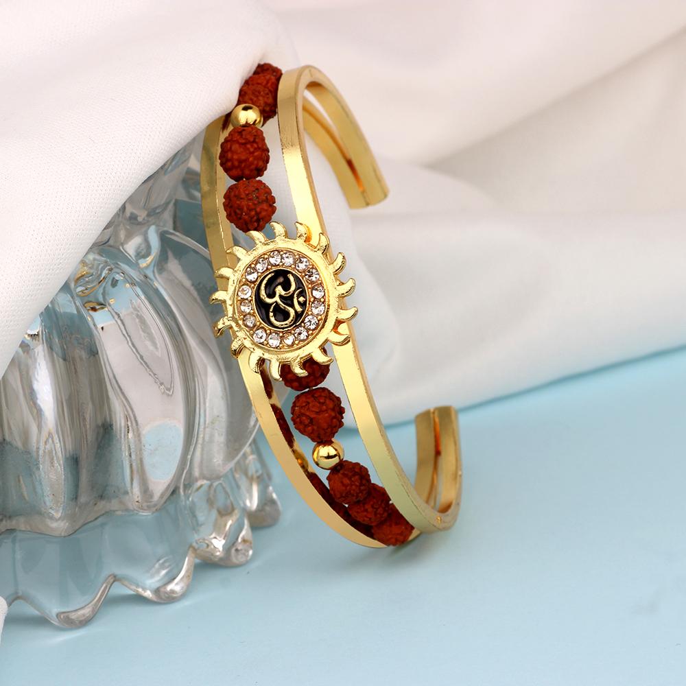 Rudraksha cuff hot sale kada bracelet