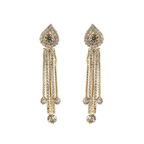 Eugenia Austrian Stone Gold Plated Dangler Earrings