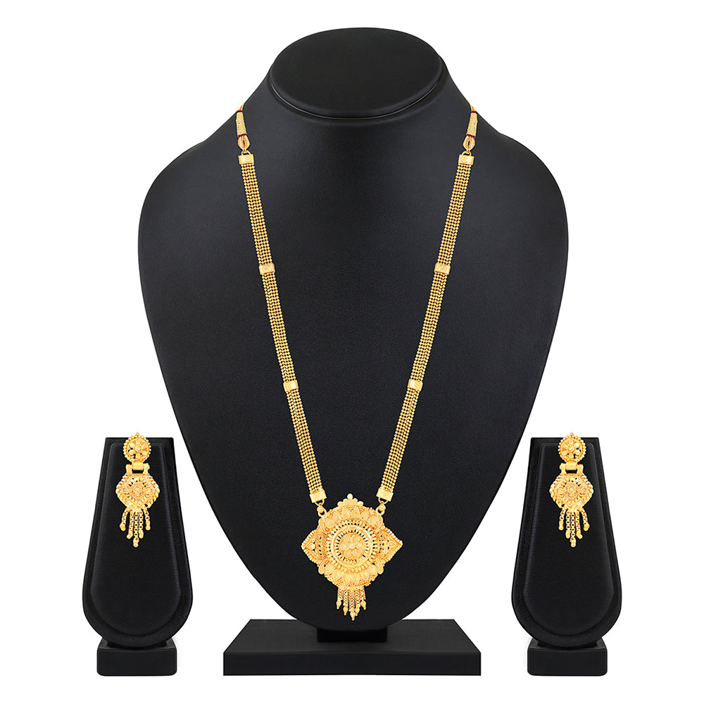 Gold long chain hot sale designs for wedding