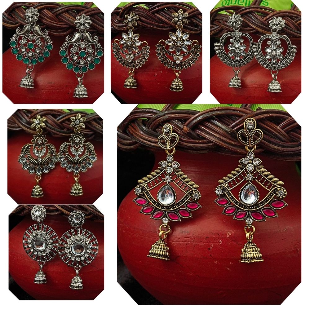 Bhavi Jewels Earrings  Combo