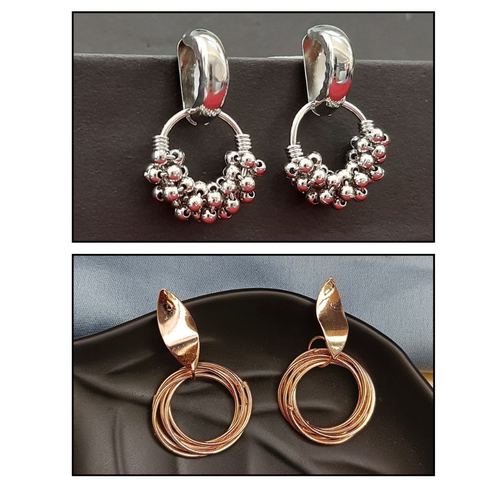 JewelMaze Set of 2 Earrings Combo - 8909130680187