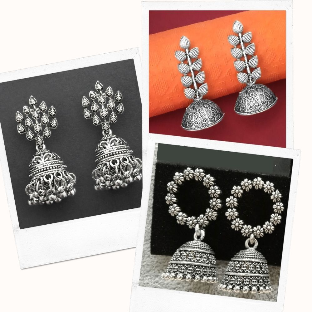 JewelMaze Set of 3 Earrings Combo - 8909130680149