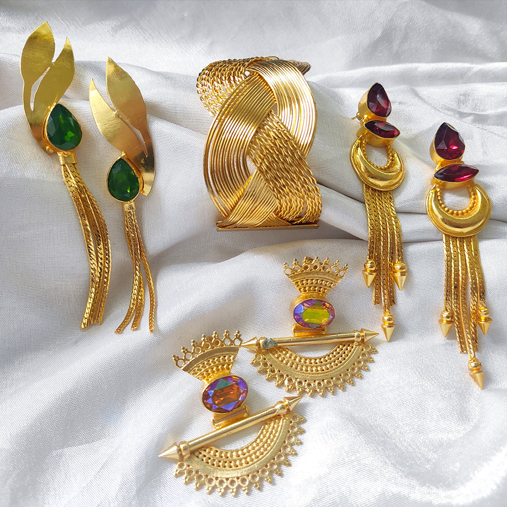 Bhavi Jewels Stylish Set Of 4 Pcs Jewellery Combos