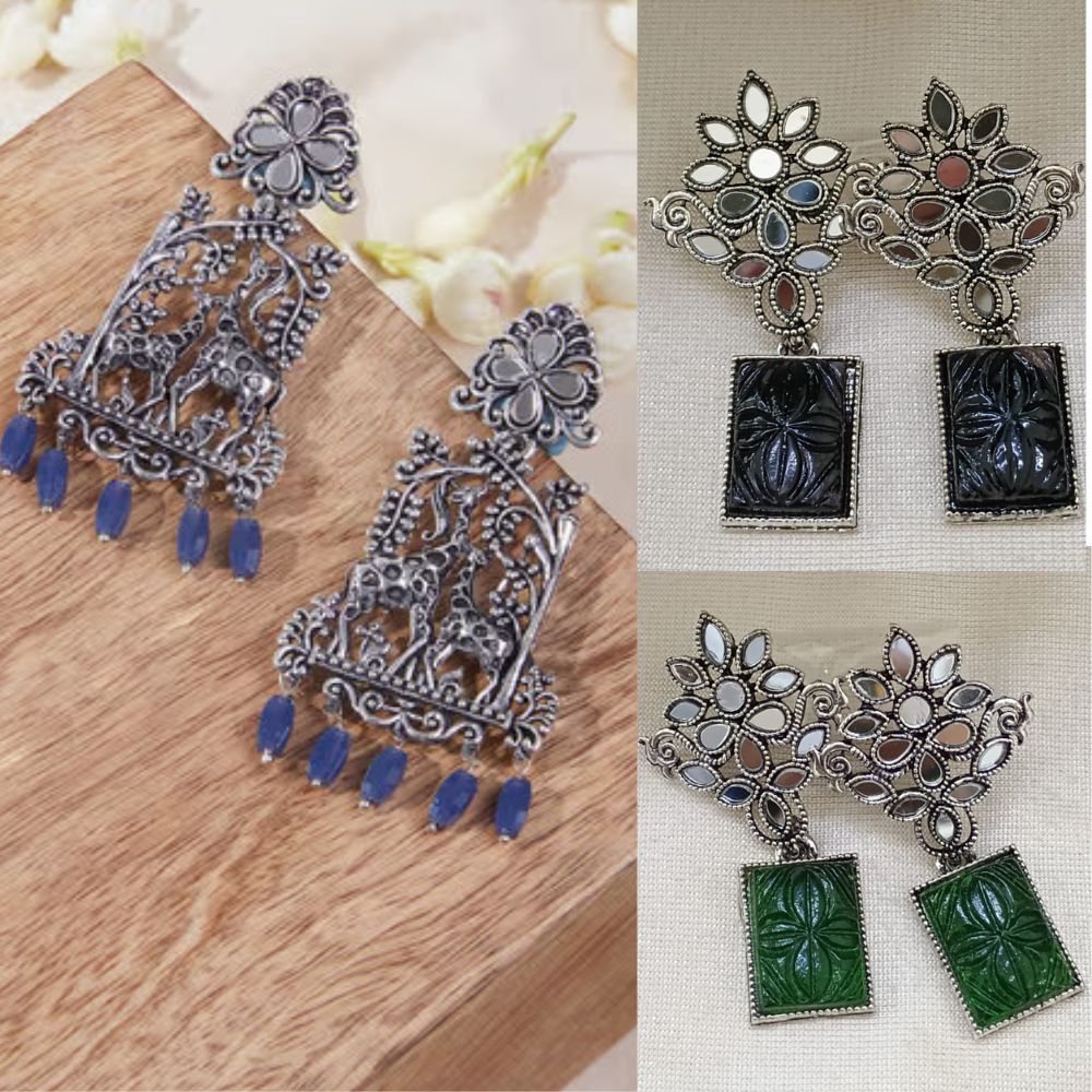 JewelMaze Set of 3 Earrings Combo