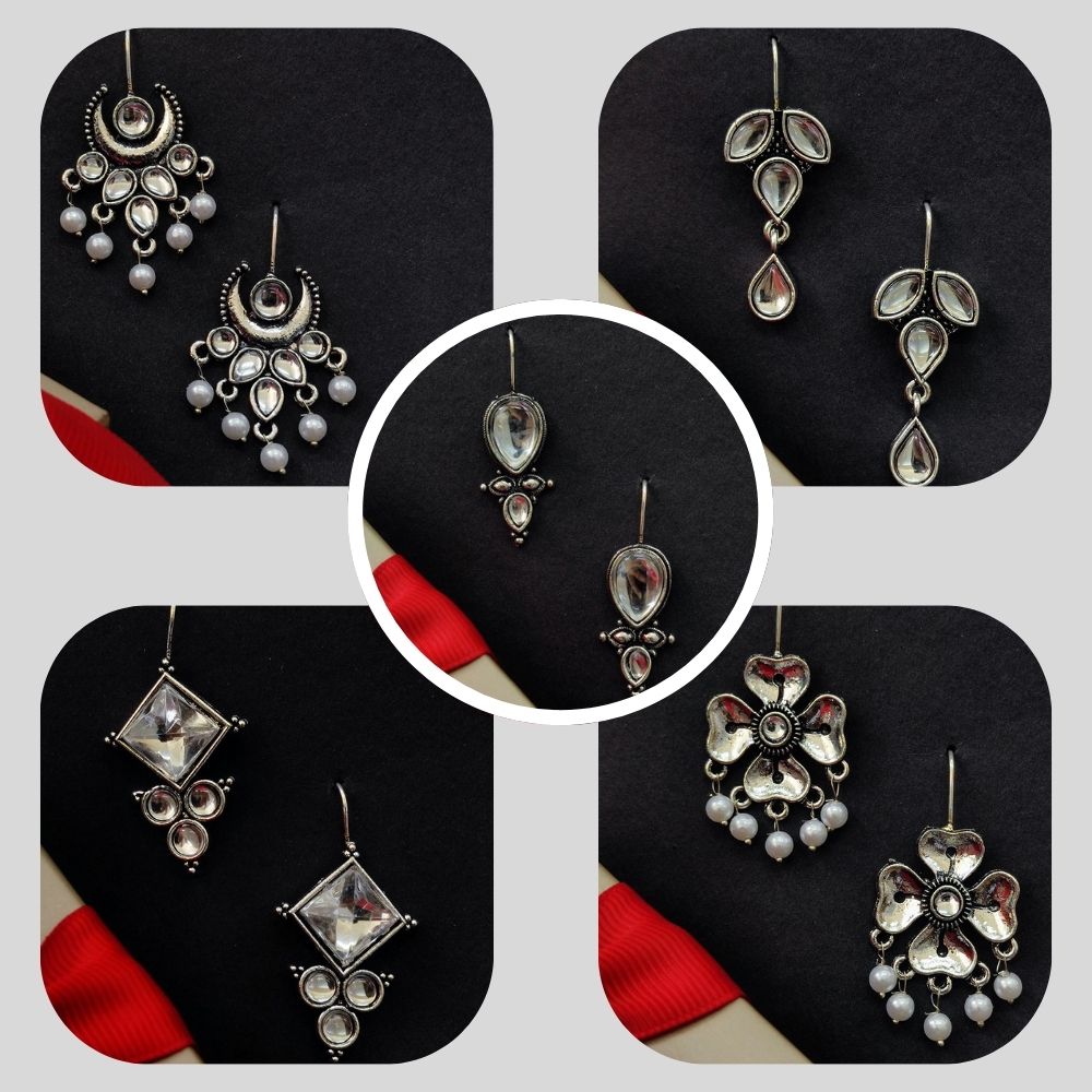 JewelMaze Set of 5 Earrings Combo