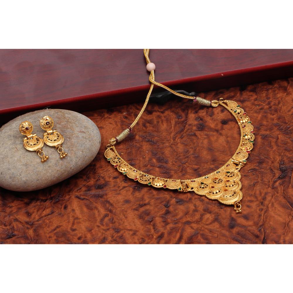 Bhavi Jewels Meenakari Forming Look Necklace Set