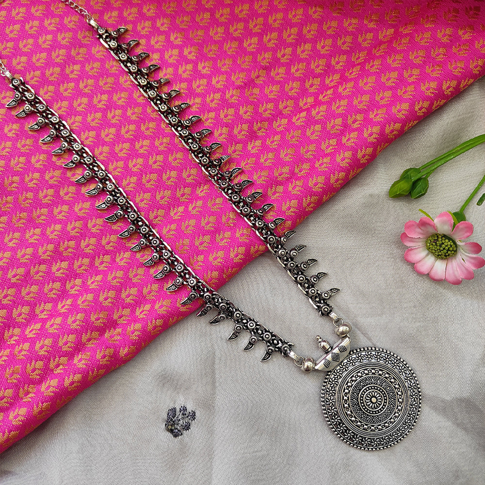 Bhavi Jewels Oxidised Plated Necklace Set
