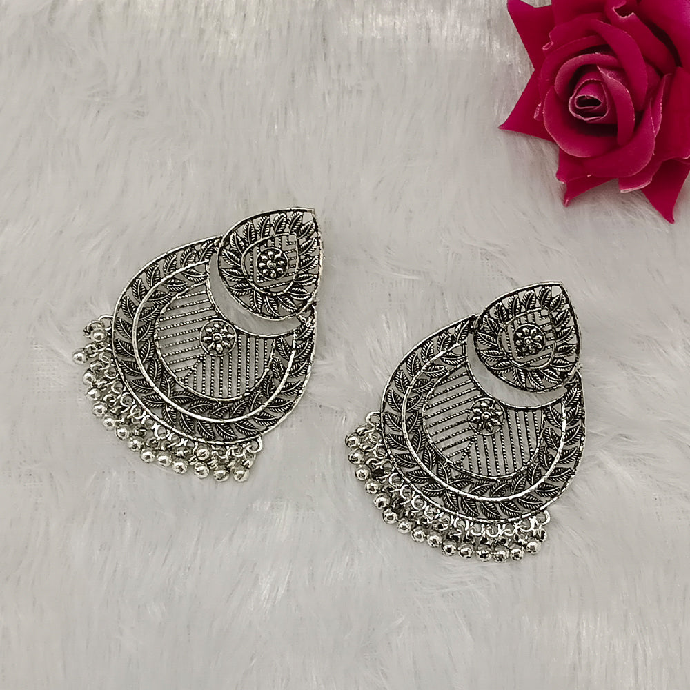 JewelMaze Oxidised Plated Dangler Earrings- 8909130680200