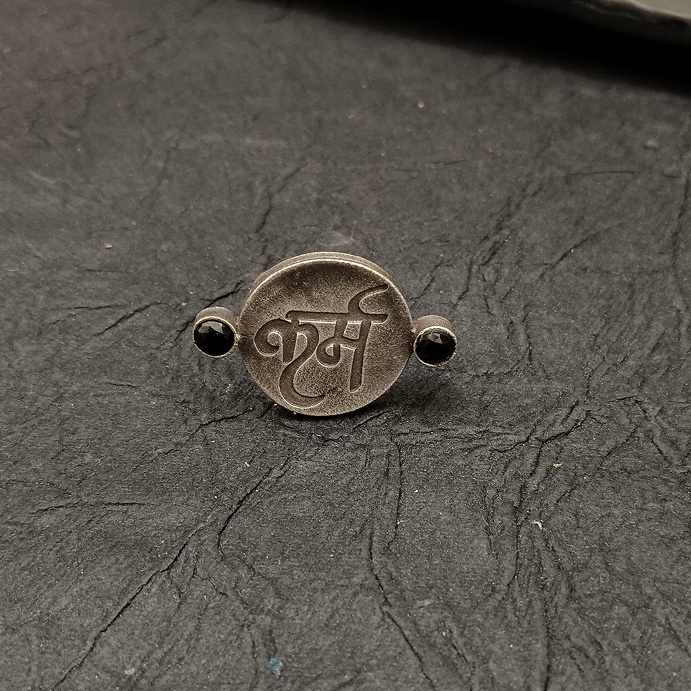 Bhavi Jewels Oxidised Plated  Adjustable Ring