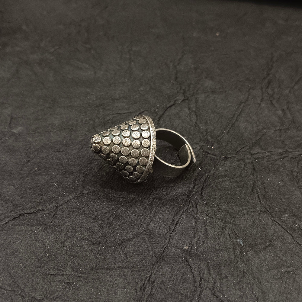 Bhavi Jewels Oxidised Plated Veni Ring