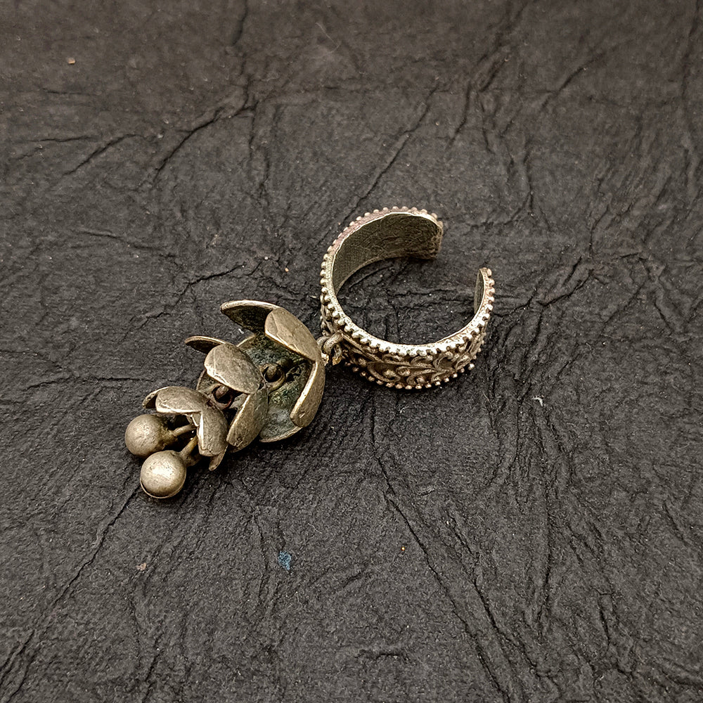 Bhavi Jewel Oxidised Plated  Adjustable Ring