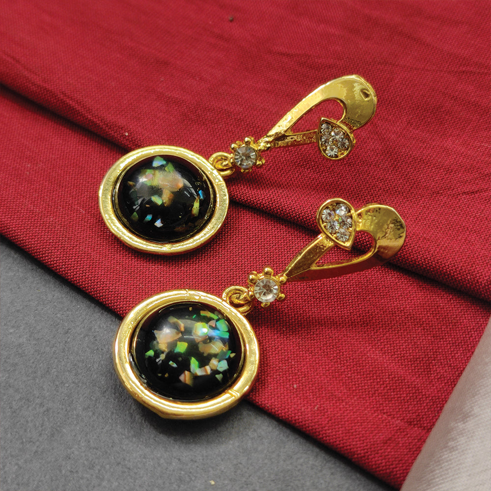 Bhvai Jewels Gold Plated Resin Earrings