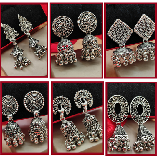 JewelMaze Set of 6 Earrings Combo