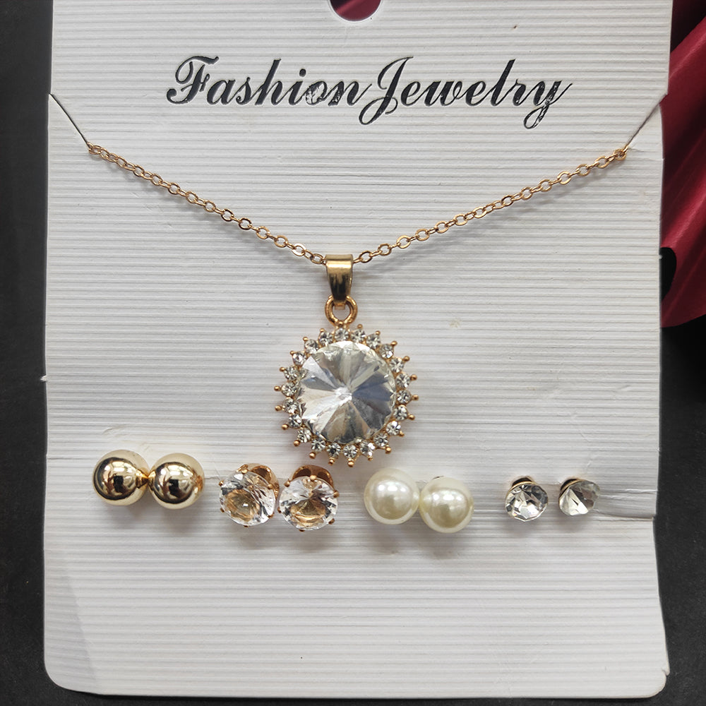 JewelMaze Gold Plated Jewellery Combos (Assorted Design)