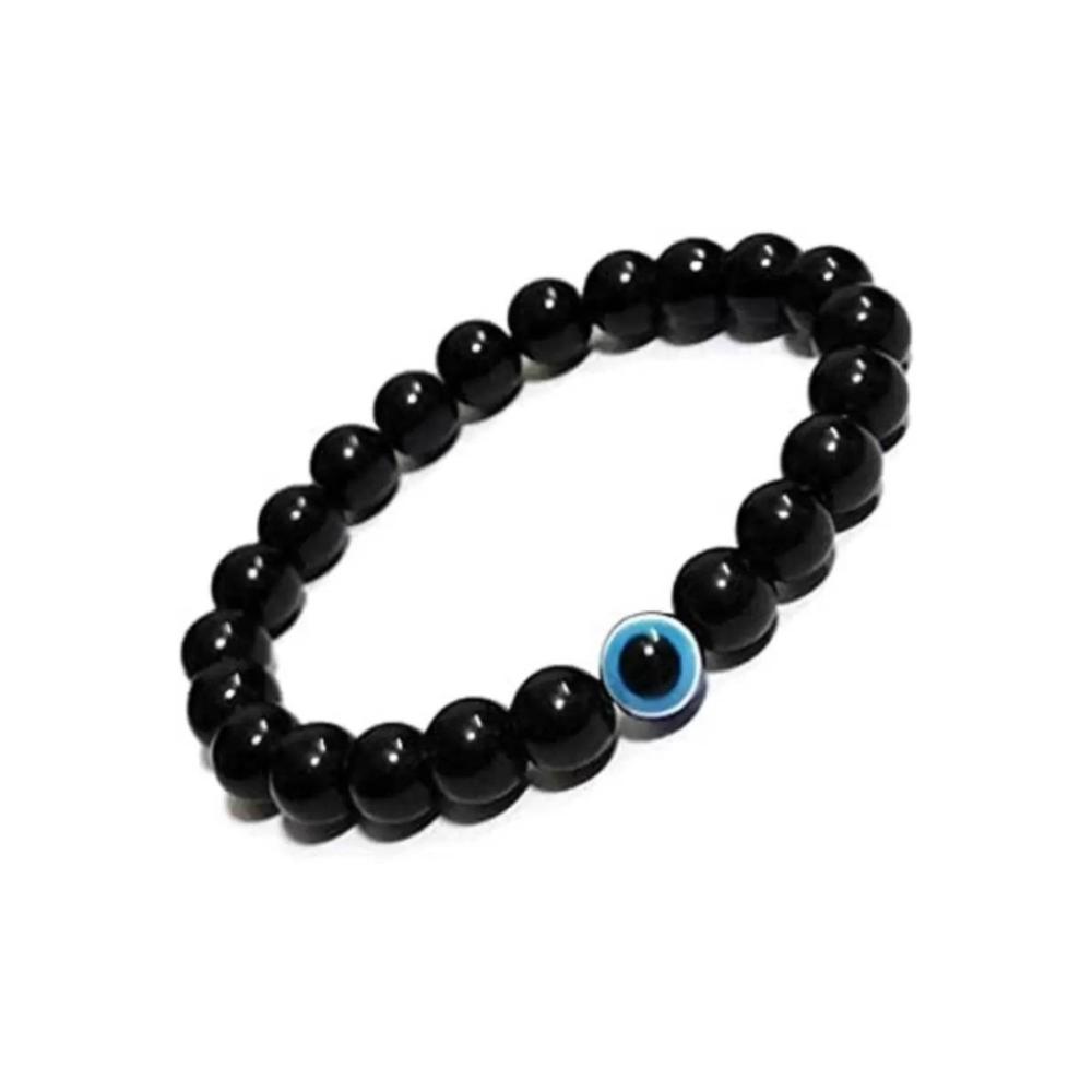 Couples Distance Stretch Bracelets | 8mm Beads (Black Agate and Amethy –  Cherry Tree Collection