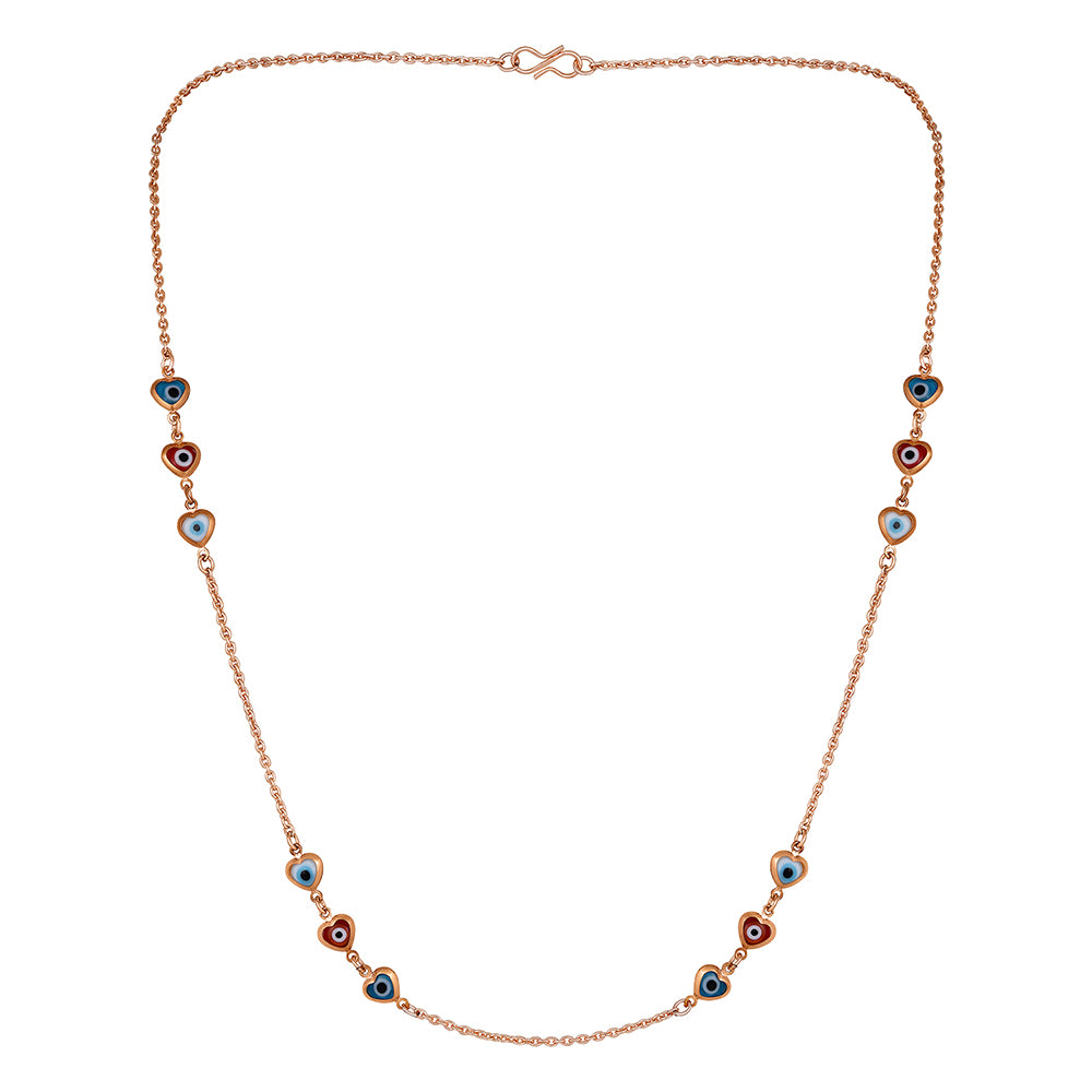 Mahi Combo of Evil Eye Necklace & Mangalsutra Bracelet with Beads for Women (CO1105584M)