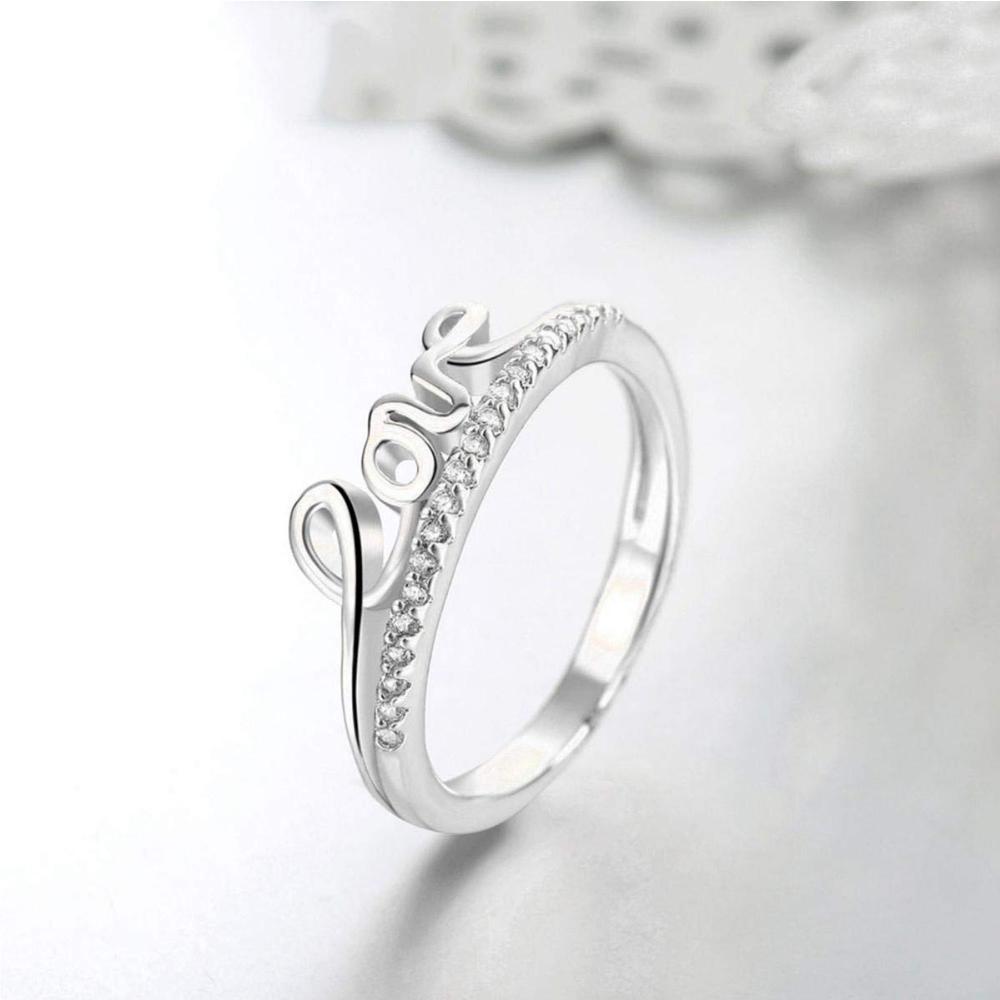 Mahi Love Engraved Adjustable Finger Ring