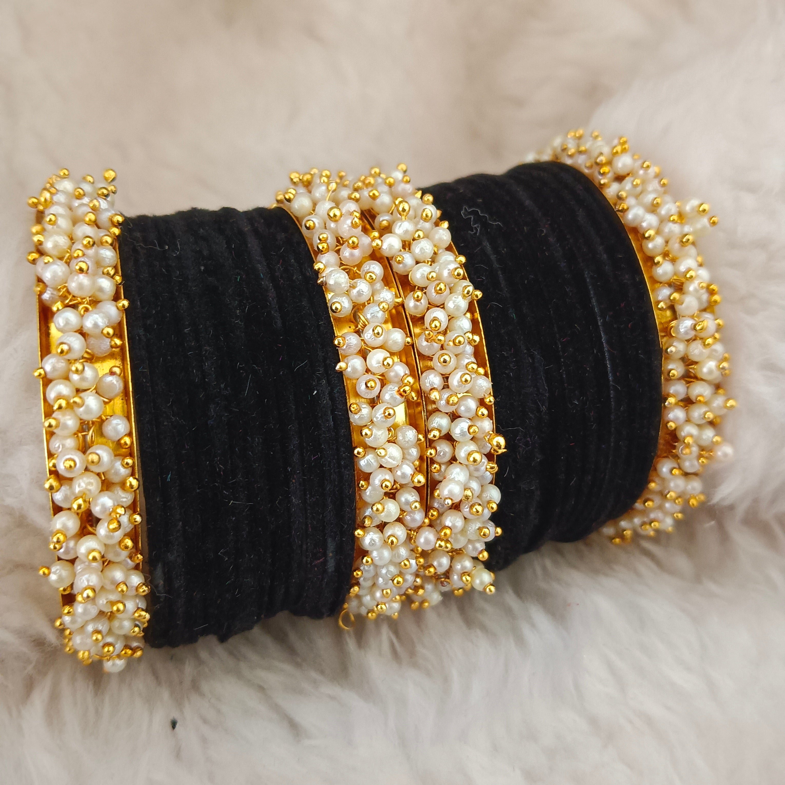 Bhavi Jewels Gold Plated Thread Bangles