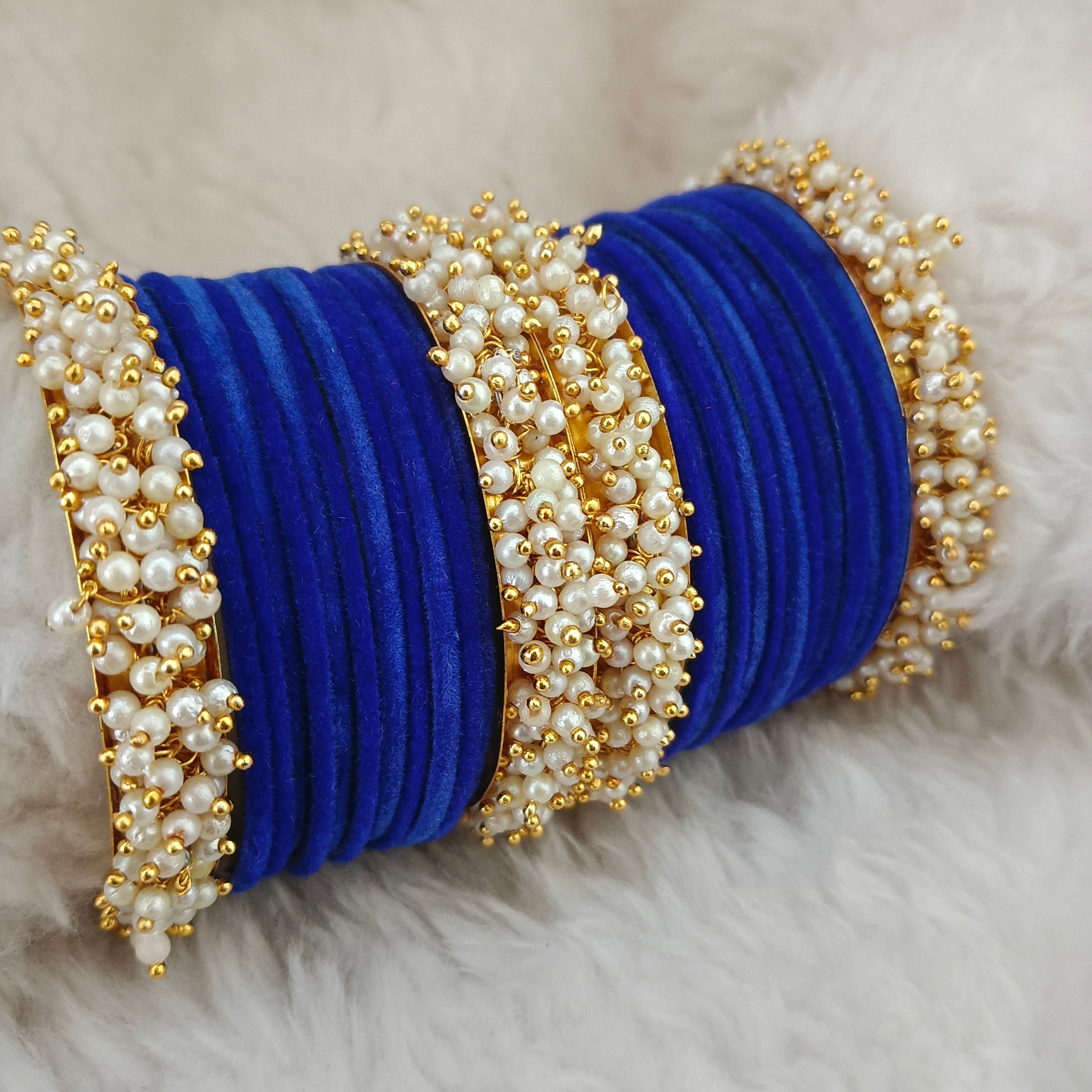 Bhavi Jewels Gold Plated Thread Bangles