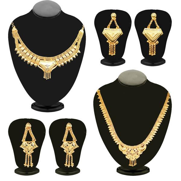 14Fashions Set Of 2 Necklace Combo ( assorted )