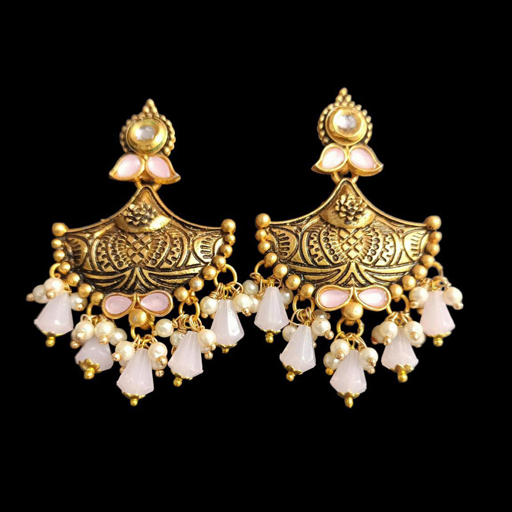 Wearhouse Fashion Gold Plated Dangler Earrings