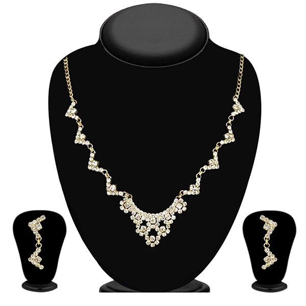 Eugenia Austrian Stone Gold Plated Necklace Set - ES
