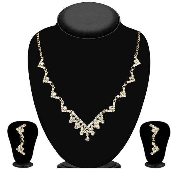 Eugenia Gold Plated Austrian Stone Necklace Set - ES