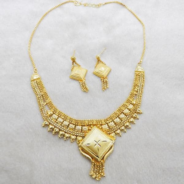 Kalyani Brass Forming Necklace Set ( Assorted )