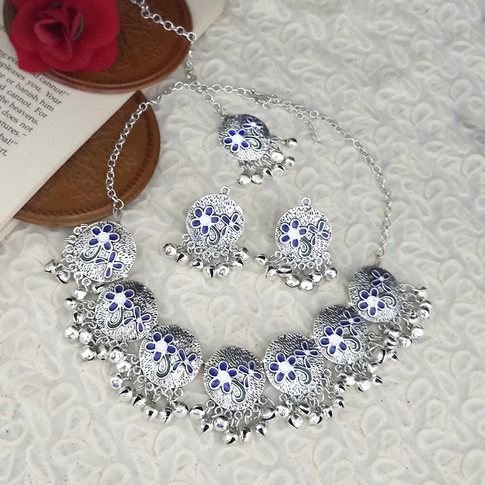 Buy Royal Blue Bridal Jewelry Bridal V Shape Necklace Earrings Online in  India  Etsy