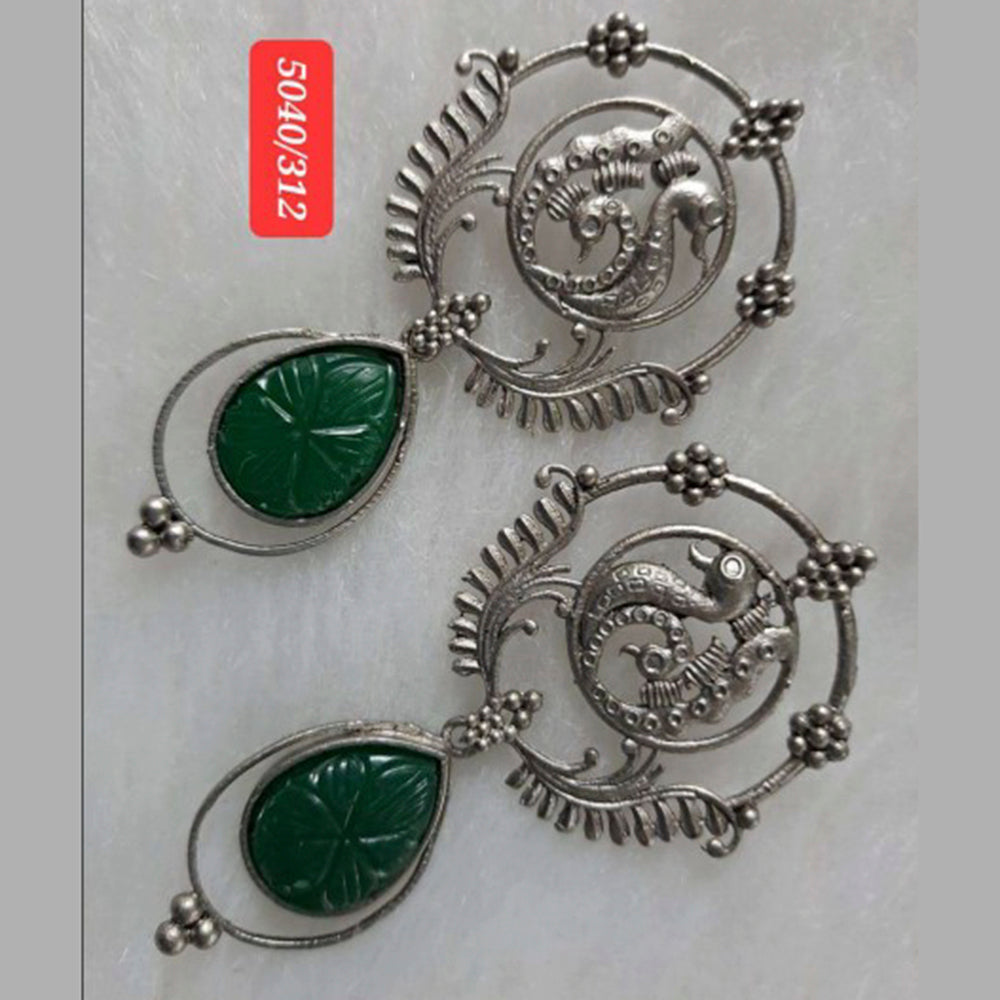 JewelMaze Oxidised Plated Dangler Earrings-AZO-DC22ER00720182
