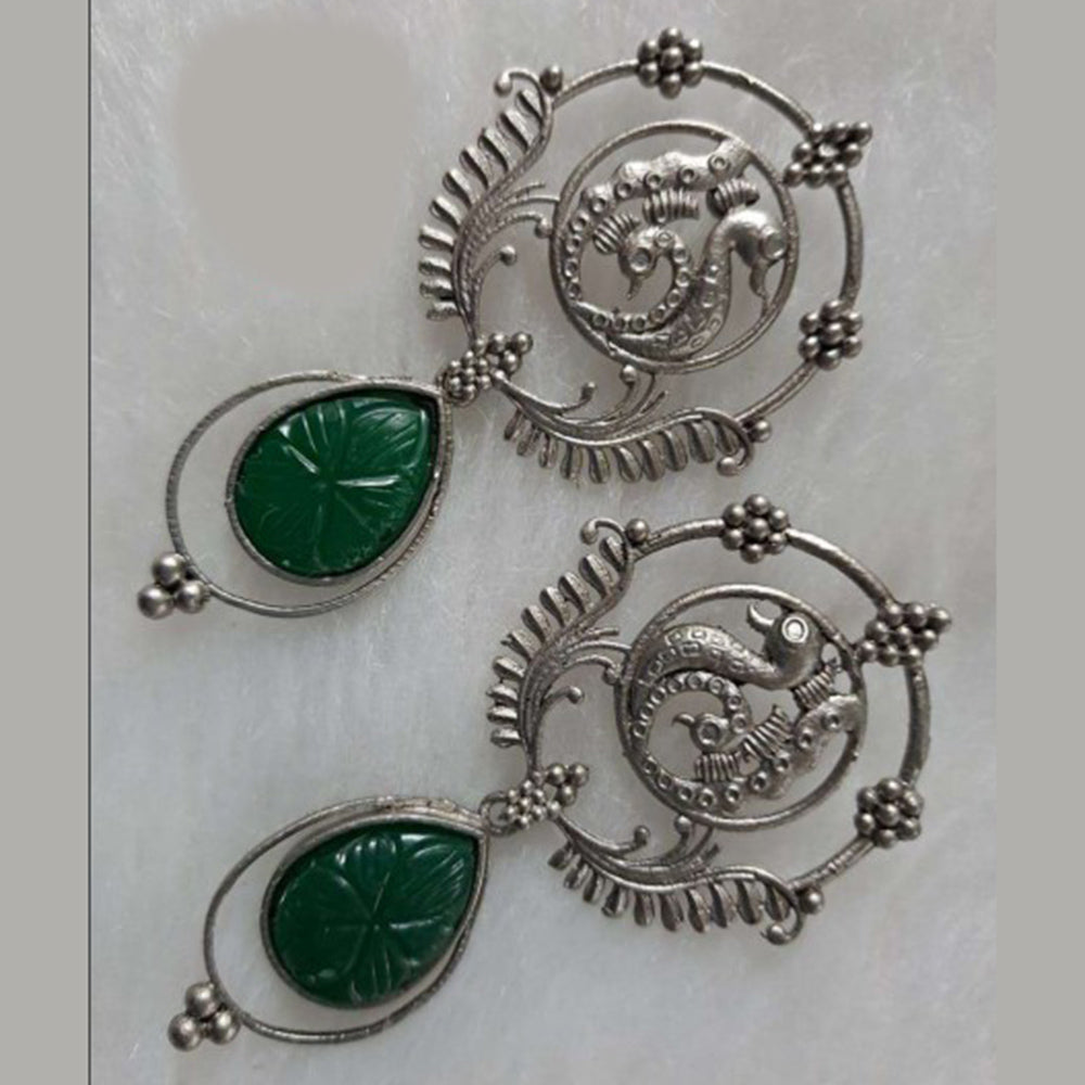 Bhavi Jewels Oxidized Plated Dangler Earrings