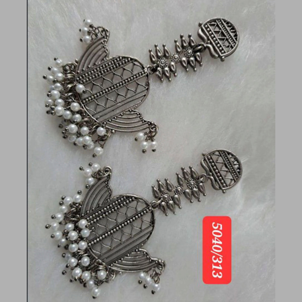 JewelMaze Oxidised Plated Dangler Earrings-AZO-DC22ER00720184