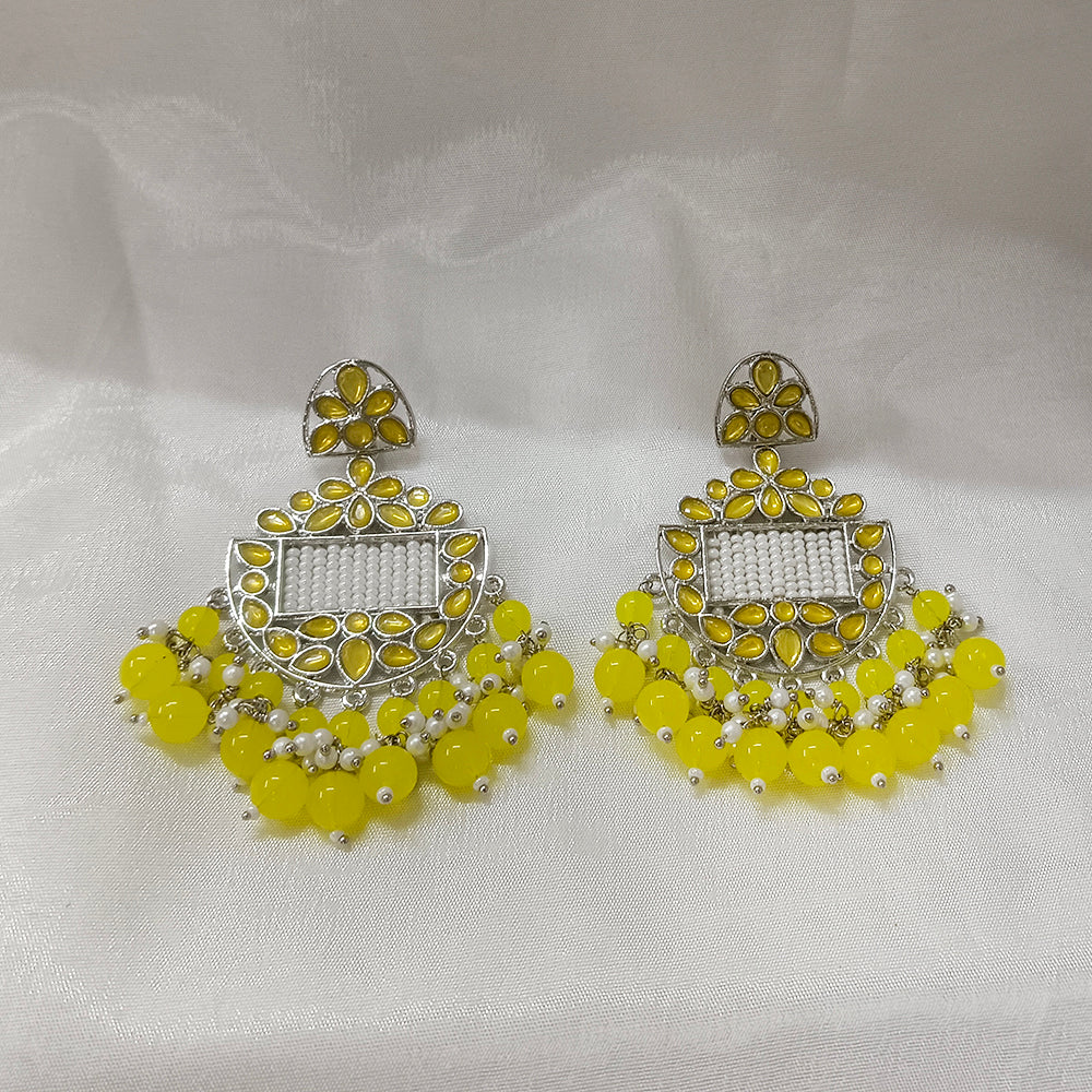 Bhavi Jewels Silver Plated Dangler Earrings