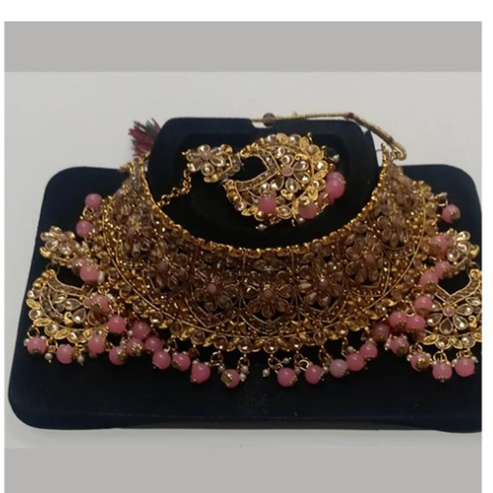 Bhavi Jewels Gold Plated Necklace Set