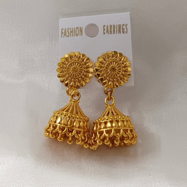 Buy CRUNCHY FASHION Traditional Gold Plated Green Jhumka Earrings Alloy Jhumki  Earring () Online at Best Prices in India - JioMart.