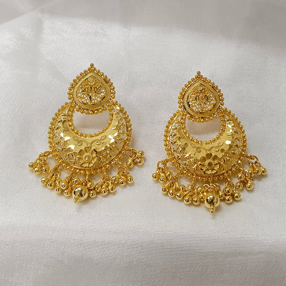 Bhavi Jewels Dye Gold Dangler Earrings