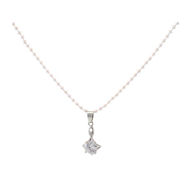 The99jewel Silver Plated  Austrian Stone Chain Pendant