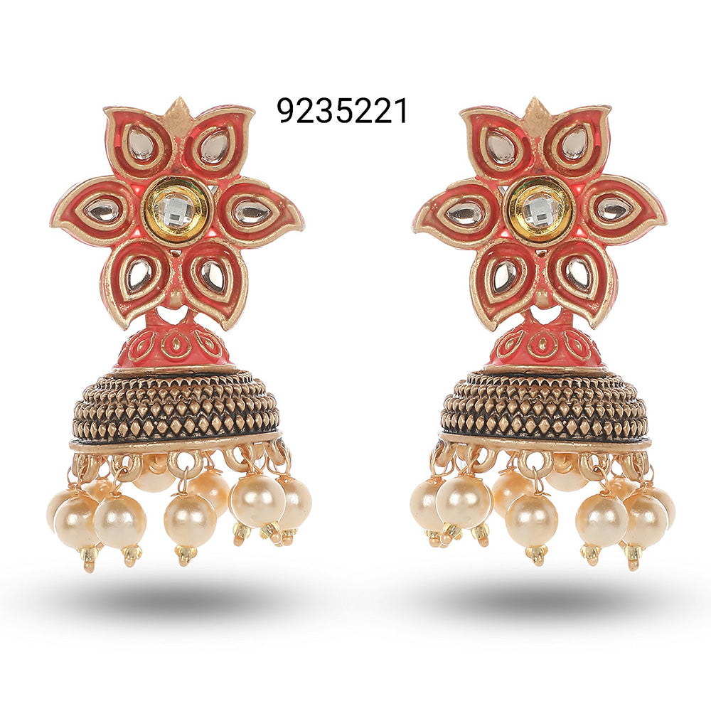 Wearhouse Fashion Gold Plated Jhumki Earrings