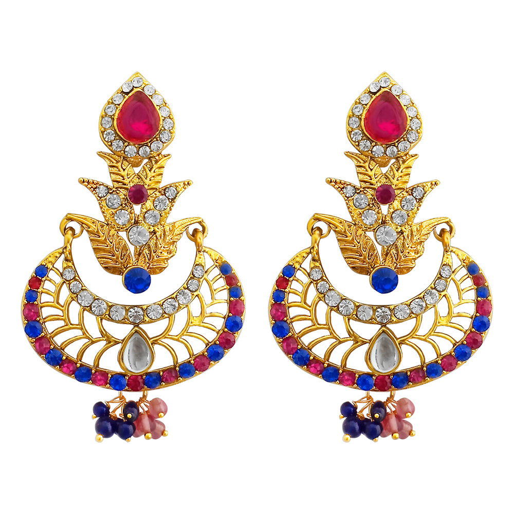 Flipkart.com - Buy Gemsjewellery Golden Metal Earrings for Women Alloy  Jhumki Earring Online at Best Prices in India