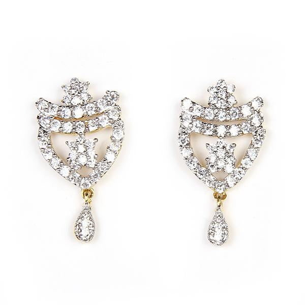 Kriaa Ad Stone Gold Plated Stud Earrings - 1305128