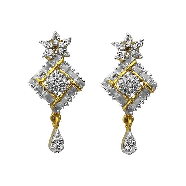 Kriaa Ad Stone Gold Plated Stud Earrings - 1305133